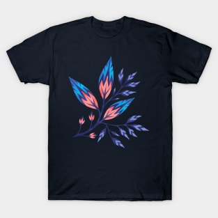 Frondescence - Ink / Coral T-Shirt